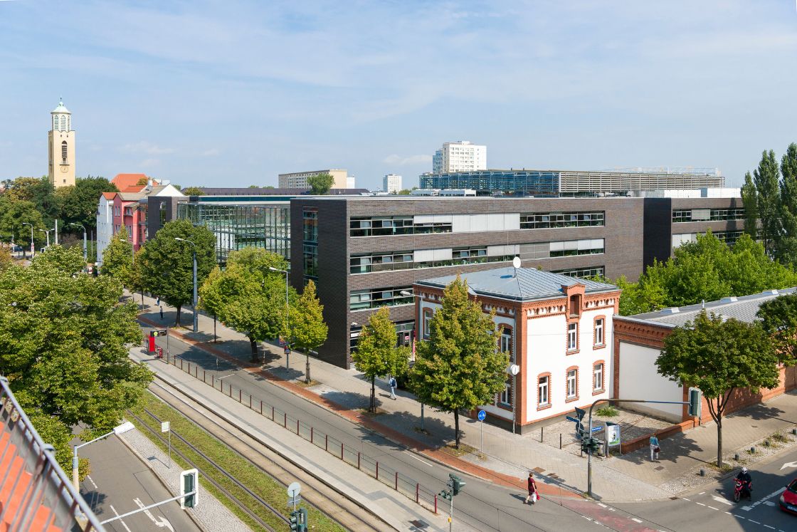 Blick auf die Magdeburger Allee in Erfurt