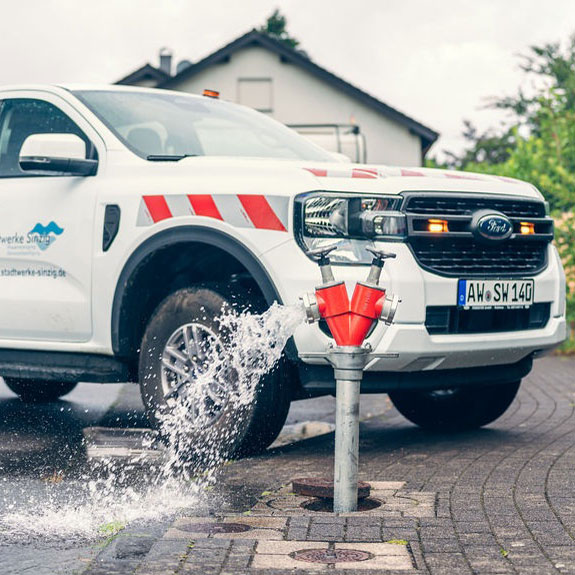 Spülung einer Wasserleitung